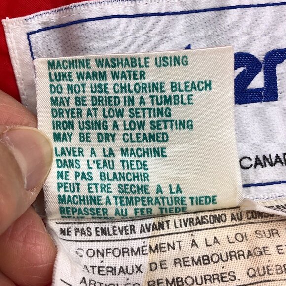 Topher red Vintage ski suit with suspenders snow suit pants Overalls Size L - Picture 8 of 16